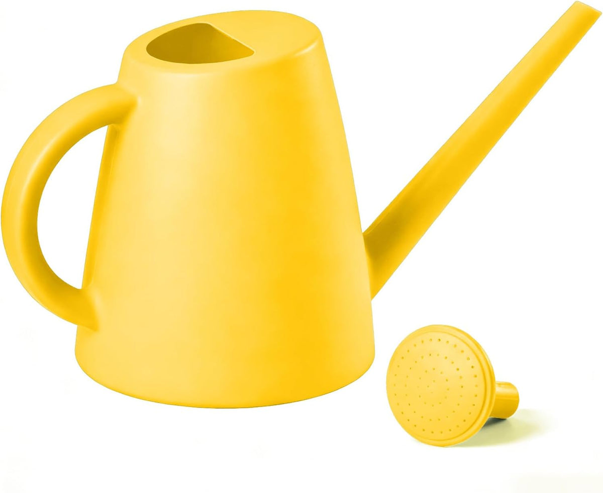 Indoor and Outdoor Watering Can - Long Spout -1/2 Gallon (64oz) - Black