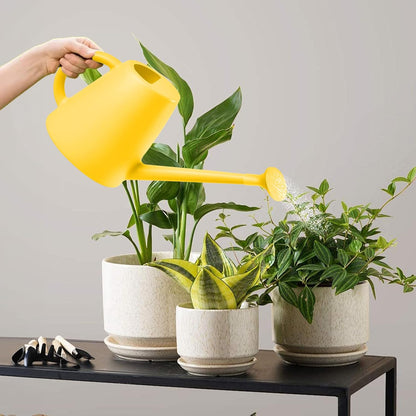 Indoor and Outdoor Watering Can - Long Spout -1/2 Gallon (64oz) - Black