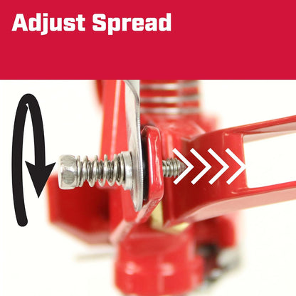 Wheeled Impact Sprinkler, 360° Automatic, Up to 85 ft Coverage, Red