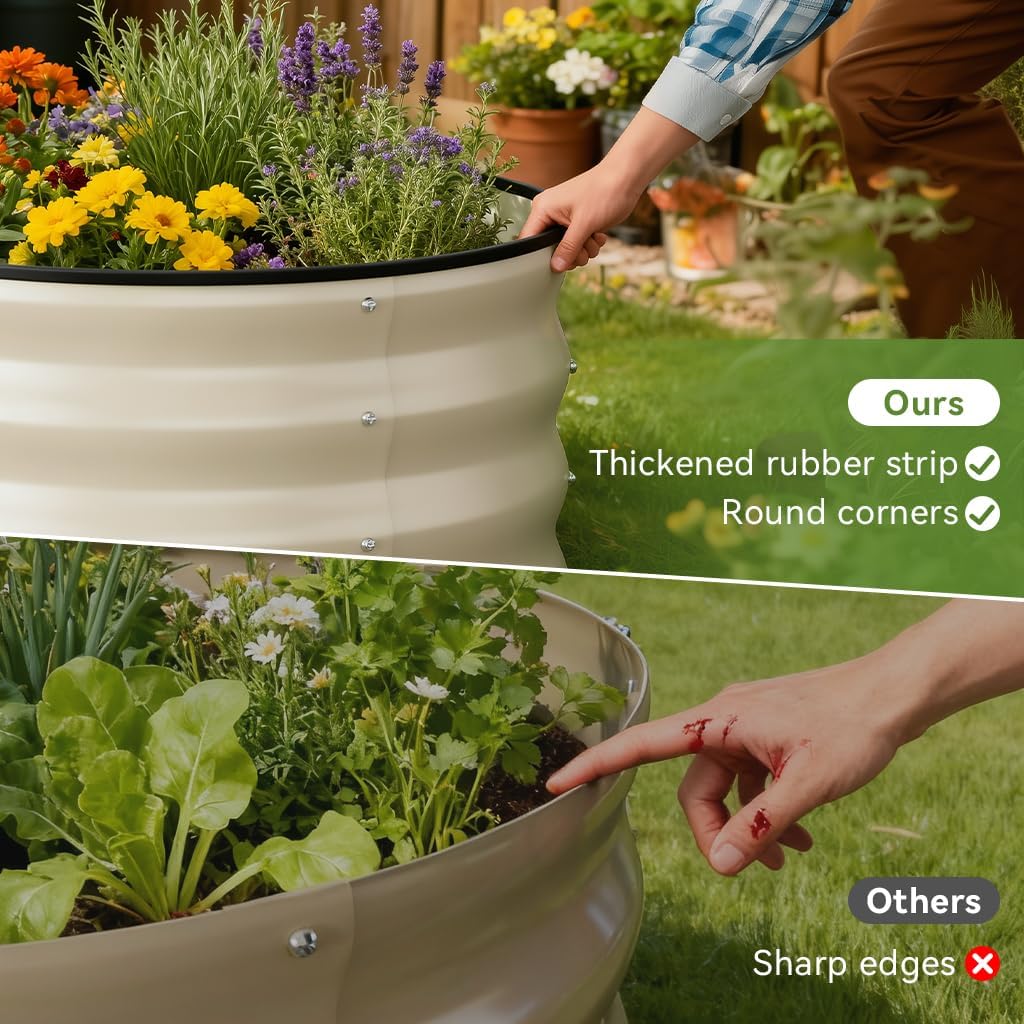 2 Pack Planter Box with Trellis and Wheels, 48In Elevated Raised Garden Bed, Drainage Holes, Outdoor Lattice for Climbing Flowers, Vegetables, Patio Balcony, Brown