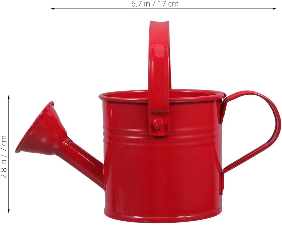 2Pcs Mini Metal Watering Can, Spout Plant Waterer for Garden Use