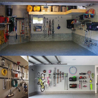 Garage Hooks, 12 Pack Wall Storage Hook Includes 2 Extension Cord Holder, Utility Organization, Heavy Duty Wall Mount Hangers for Hanging Bike, Ladder, Garden Tools