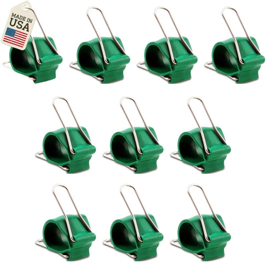 Reusable Greenhouse Clips Made in USA – Orchid Clips, Plant Support Clips & Cord Clips – Heavy-Duty, Weather-Resistant & Durable – Secure Stems, Vines, Wires, Cables, Tomato Plants – Indoor & Outdoor