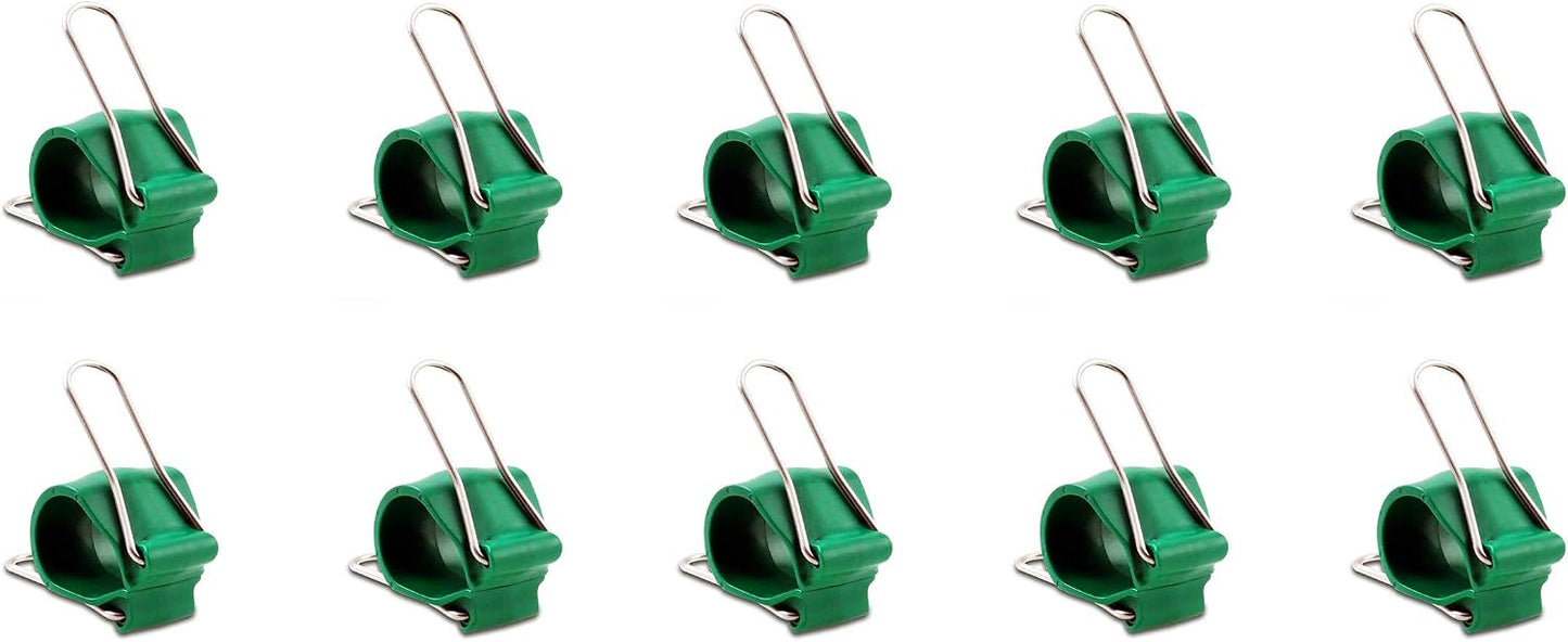Reusable Greenhouse Clips Made in USA – Orchid Clips, Plant Support Clips & Cord Clips – Heavy-Duty, Weather-Resistant & Durable – Secure Stems, Vines, Wires, Cables, Tomato Plants – Indoor & Outdoor