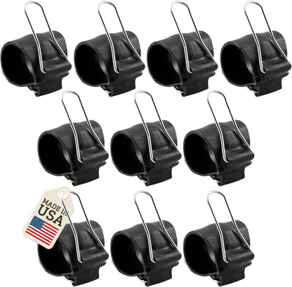 Reusable Greenhouse Clips Made in USA – Orchid Clips, Plant Support Clips & Cord Clips – Heavy-Duty, Weather-Resistant & Durable – Secure Stems, Vines, Wires, Cables, Tomato Plants – Indoor & Outdoor