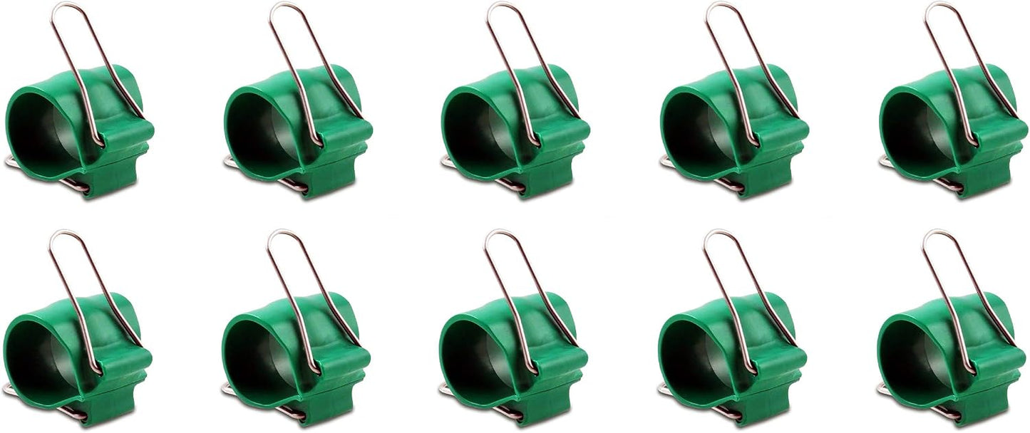 Reusable Greenhouse Clips Made in USA – Orchid Clips, Plant Support Clips & Cord Clips – Heavy-Duty, Weather-Resistant & Durable – Secure Stems, Vines, Wires, Cables, Tomato Plants – Indoor & Outdoor