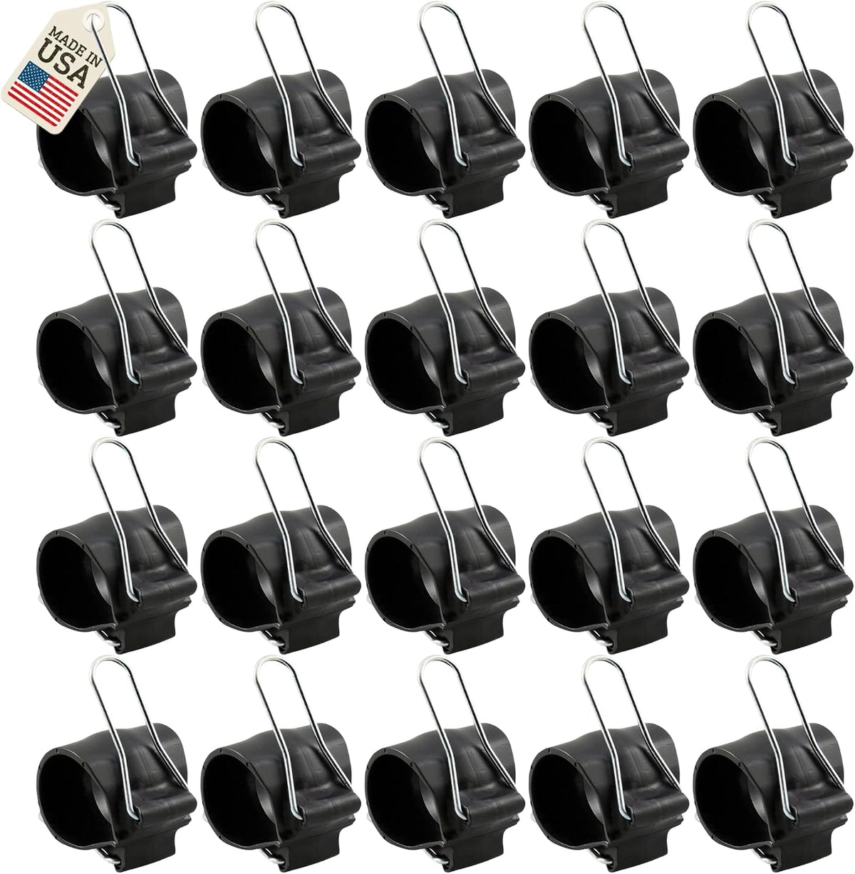 Reusable Greenhouse Clips Made in USA – Orchid Clips, Plant Support Clips & Cord Clips – Heavy-Duty, Weather-Resistant & Durable – Secure Stems, Vines, Wires, Cables, Tomato Plants – Indoor & Outdoor