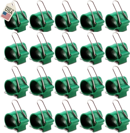 Reusable Greenhouse Clips Made in USA – Orchid Clips, Plant Support Clips & Cord Clips – Heavy-Duty, Weather-Resistant & Durable – Secure Stems, Vines, Wires, Cables, Tomato Plants – Indoor & Outdoor