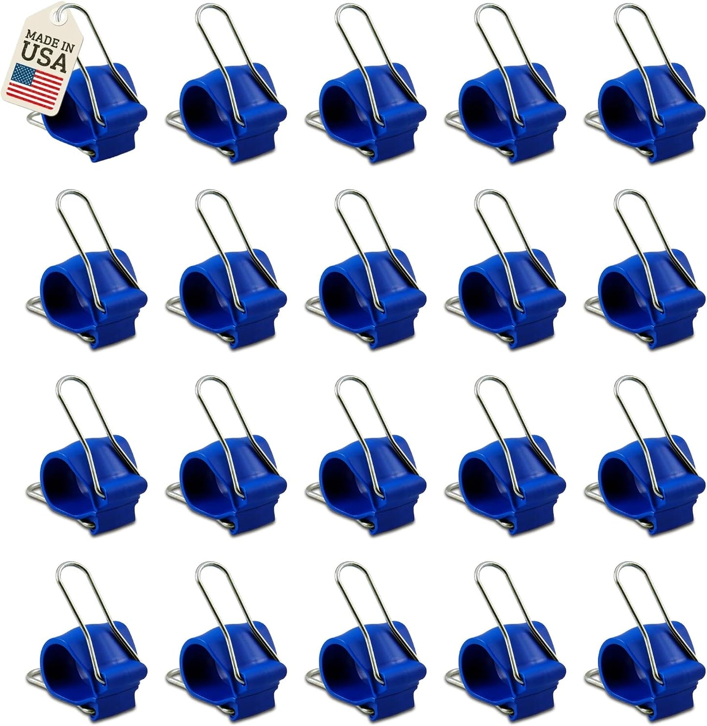 Reusable Greenhouse Clips Made in USA – Orchid Clips, Plant Support Clips & Cord Clips – Heavy-Duty, Weather-Resistant & Durable – Secure Stems, Vines, Wires, Cables, Tomato Plants – Indoor & Outdoor