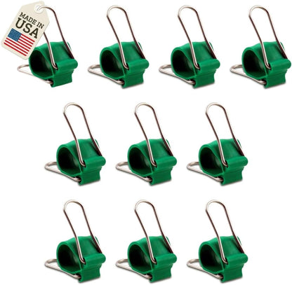 Reusable Greenhouse Clips Made in USA – Orchid Clips, Plant Support Clips & Cord Clips – Heavy-Duty, Weather-Resistant & Durable – Secure Stems, Vines, Wires, Cables, Tomato Plants – Indoor & Outdoor