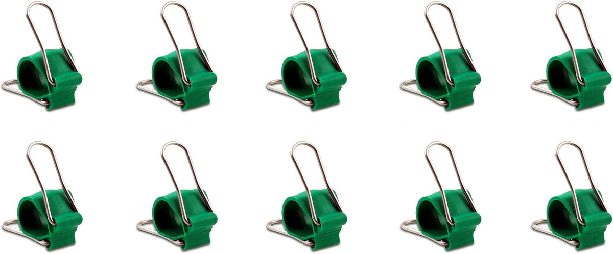 Reusable Greenhouse Clips Made in USA – Orchid Clips, Plant Support Clips & Cord Clips – Heavy-Duty, Weather-Resistant & Durable – Secure Stems, Vines, Wires, Cables, Tomato Plants – Indoor & Outdoor