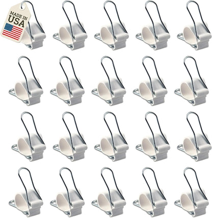 Reusable Greenhouse Clips Made in USA – Orchid Clips, Plant Support Clips & Cord Clips – Heavy-Duty, Weather-Resistant & Durable – Secure Stems, Vines, Wires, Cables, Tomato Plants – Indoor & Outdoor