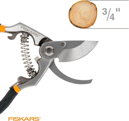 Bypass Pruning Shears, 5/8" Cut Capacity Garden Clippers