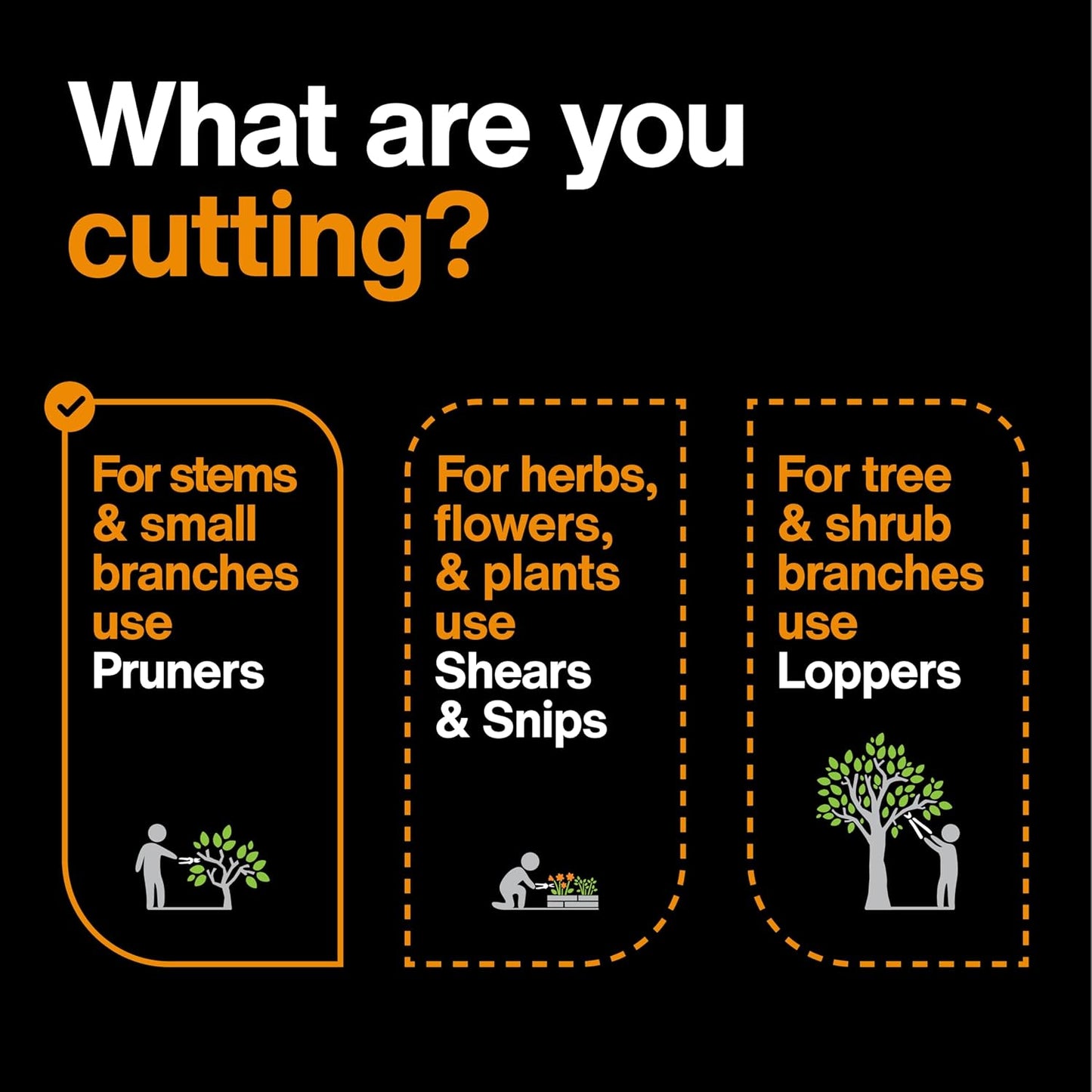 Bypass Pruning Shears, 5/8" Cut Capacity Garden Clippers