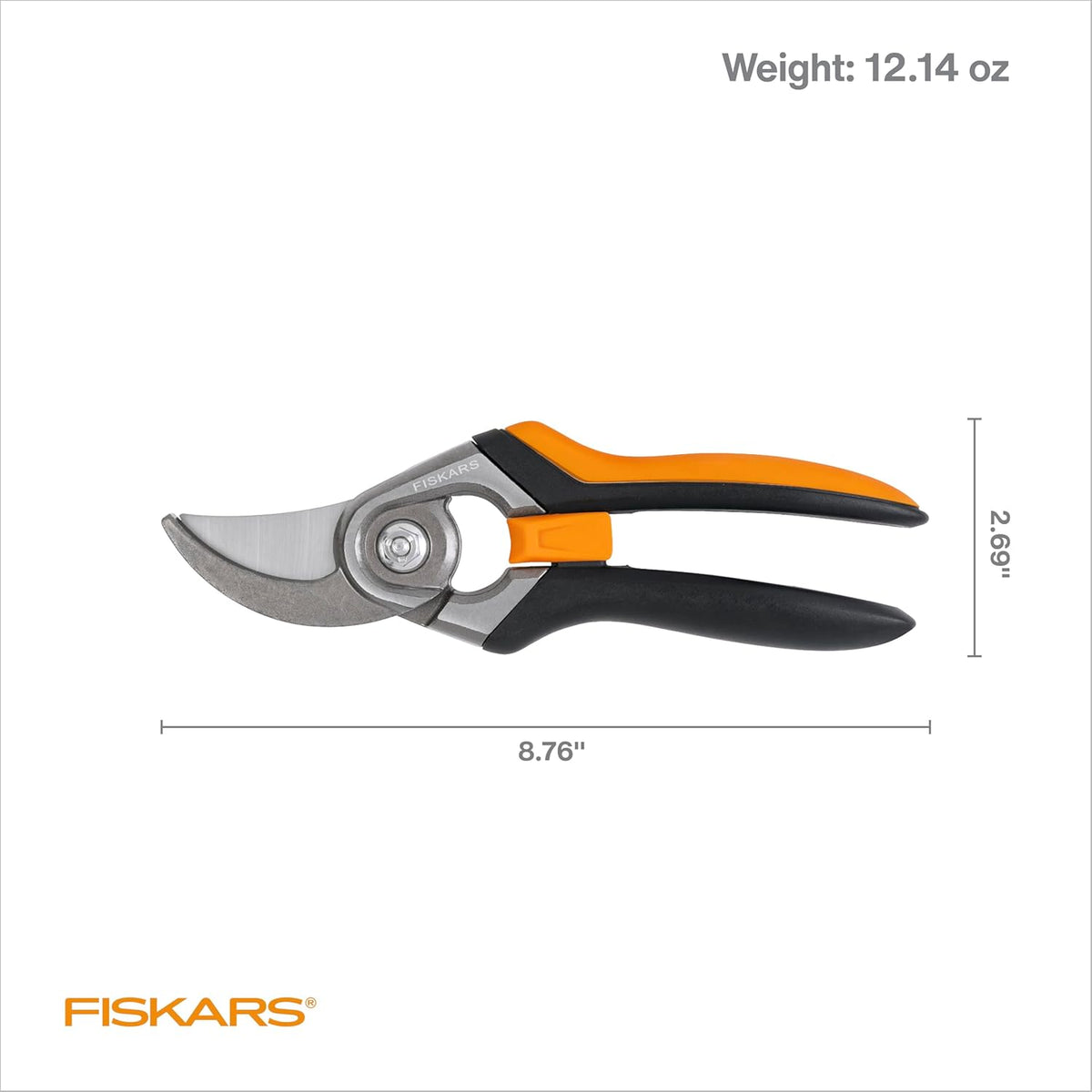 Bypass Pruning Shears, 5/8" Cut Capacity Garden Clippers
