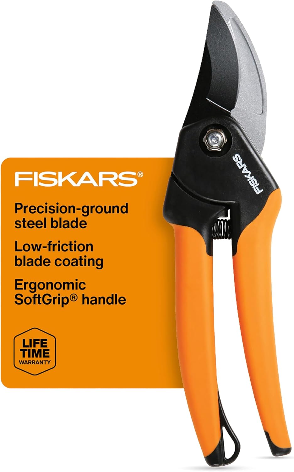 Bypass Pruning Shears, 5/8" Cut Capacity Garden Clippers
