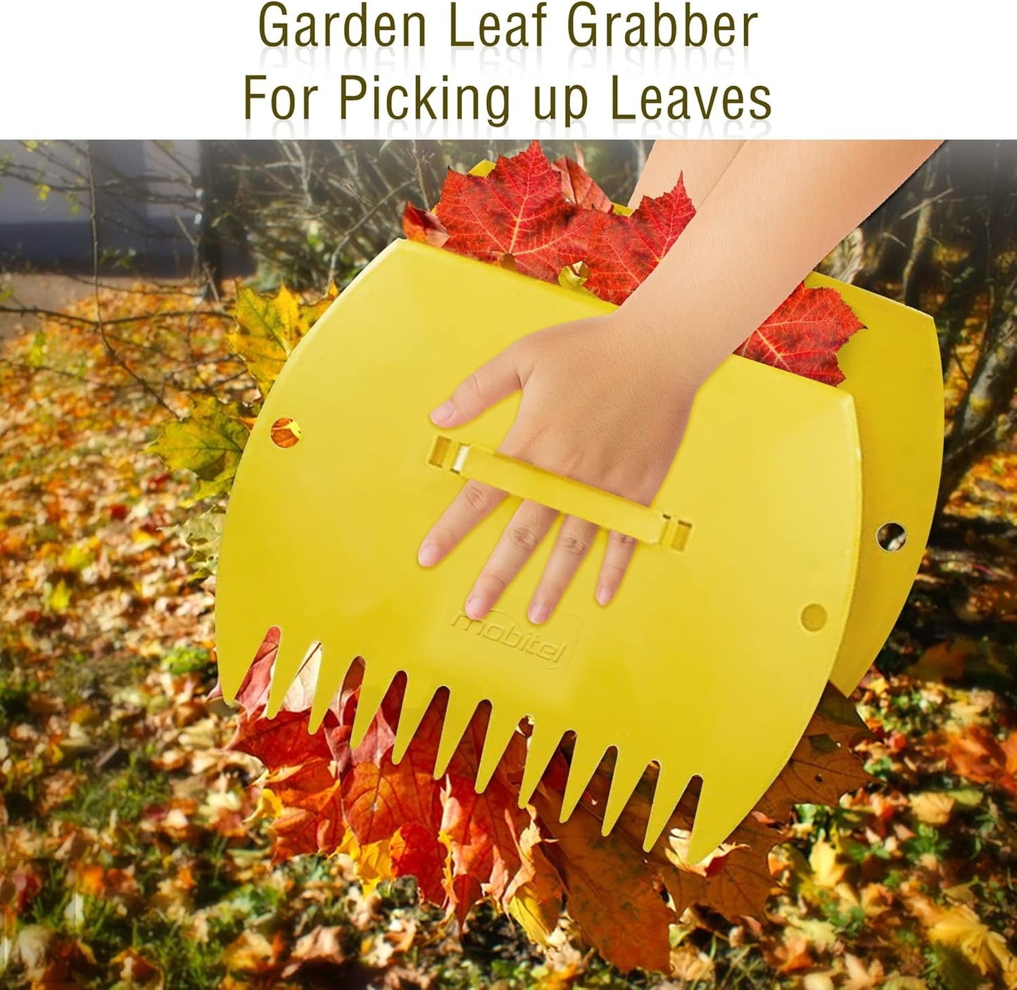 Leaf Scoops Hand Rakes -Large Leaf Grabber for Picking Up Yard Leaves, Lawn Garbage and Grass Clippings