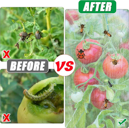 Garden Netting for Tomato Plants, Round Tomato Cage Plant Cover with Zipper