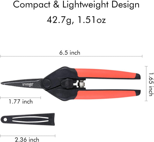 Garden Pruning Shears 2 Pack with Sharp Stainless Steel Blades