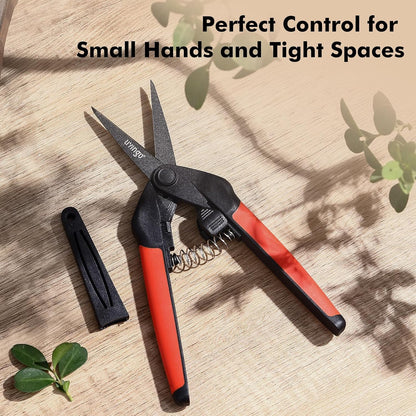 Garden Pruning Shears 2 Pack with Sharp Stainless Steel Blades