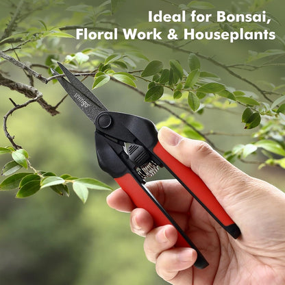 Garden Pruning Shears 2 Pack with Sharp Stainless Steel Blades