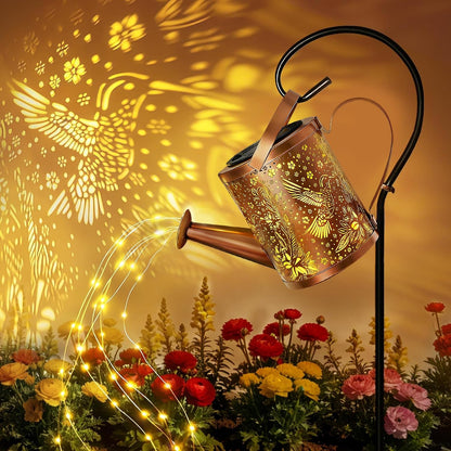 Solar Watering Can Lights Hummingbird, Garden Birthday Gifts for Women