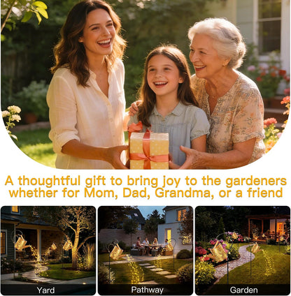 Solar Watering Can Lights Hummingbird, Garden Birthday Gifts for Women