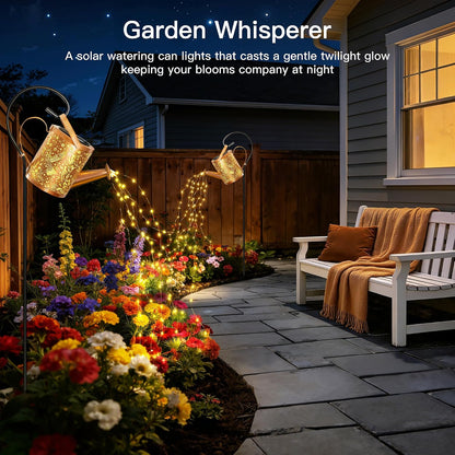 Solar Watering Can Lights Hummingbird, Garden Birthday Gifts for Women