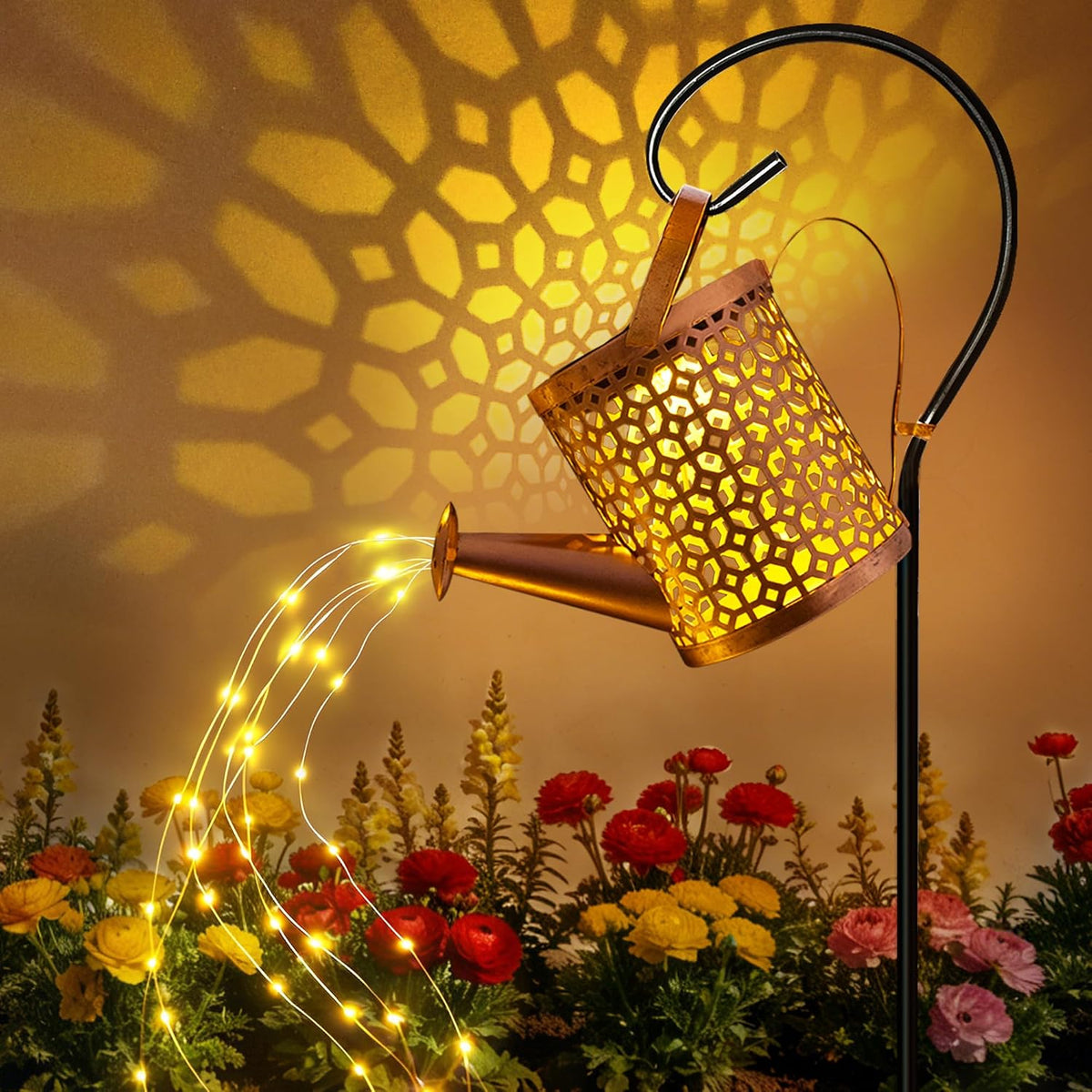 Solar Watering Can Lights Hummingbird, Garden Birthday Gifts for Women
