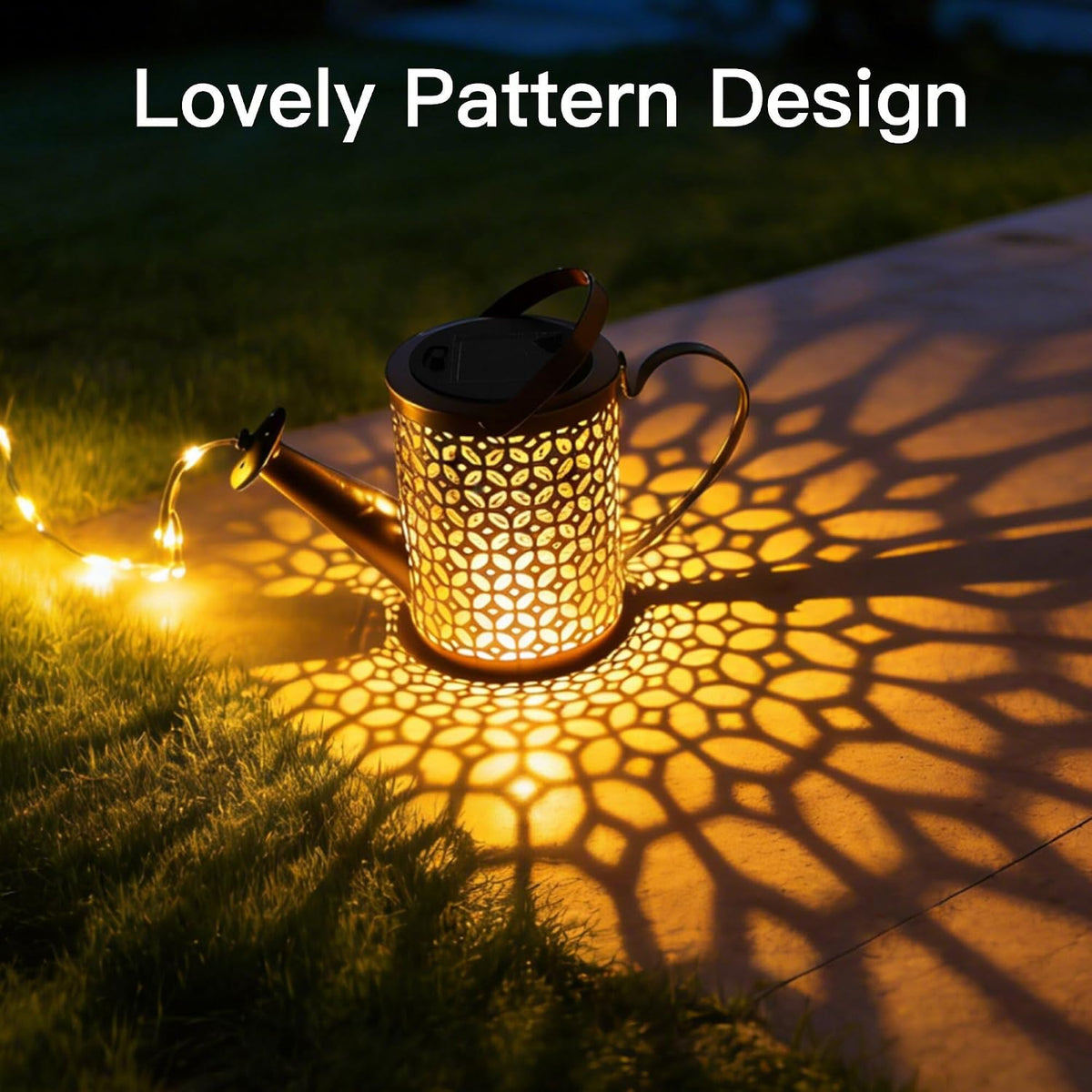 Solar Watering Can Lights Hummingbird, Garden Birthday Gifts for Women