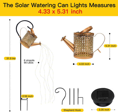 Solar Watering Can Lights Hummingbird, Garden Birthday Gifts for Women