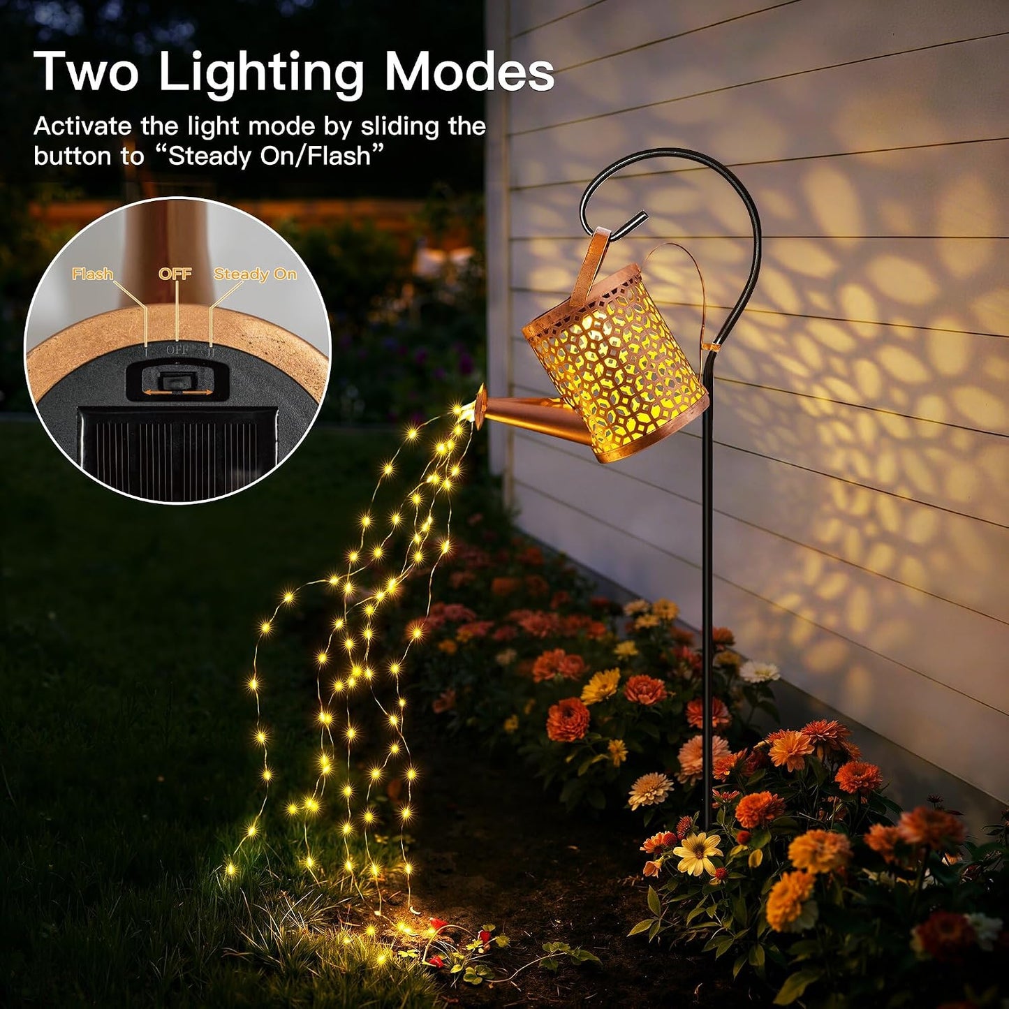 Solar Watering Can Lights Hummingbird, Garden Birthday Gifts for Women