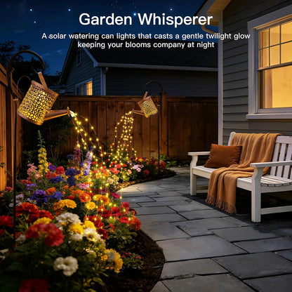 Solar Watering Can Lights Hummingbird, Garden Birthday Gifts for Women