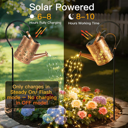 Solar Watering Can Lights Hummingbird, Garden Birthday Gifts for Women