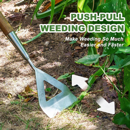 Women's Dutch Hoe, 51'' Long Handle Dutch Hoe Weeder for Weeds