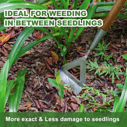 Women's Dutch Hoe, 51'' Long Handle Dutch Hoe Weeder for Weeds