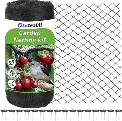 Garden Mesh Netting 20x30 FT Heavy Duty Garden Bird Net Mesh Pest Barrier Reusable Ultra Fine Deer Fence Netting Crops Row Cover Raised Bed Protect Fruits Flower Vegetables from Bird Deer Squirrel