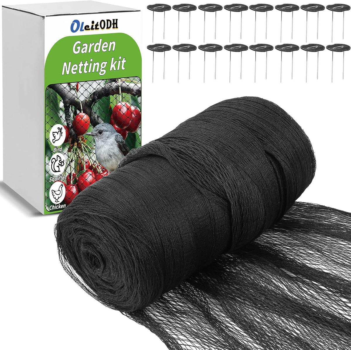 Garden Mesh Netting 20x30 FT Heavy Duty Garden Bird Net Mesh Pest Barrier Reusable Ultra Fine Deer Fence Netting Crops Row Cover Raised Bed Protect Fruits Flower Vegetables from Bird Deer Squirrel