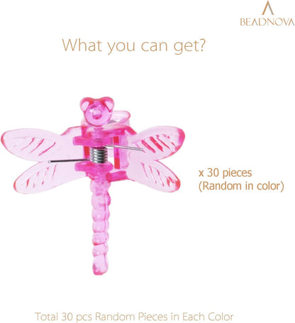 Dragonfly Plant Clips - 30PCS Mix Color Orchid & Vine Support Clips