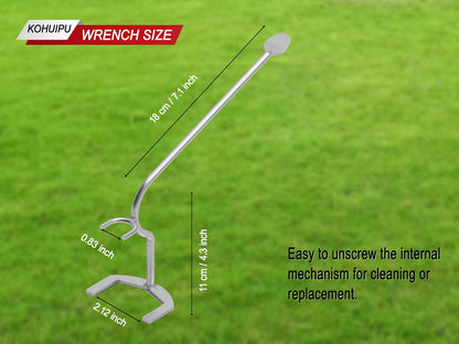 Multi-Functional Sprinkler Wrench, Replacement for 42064 Maxi-Paw Wrench, Compatible with Rainbird LG-3 Mini-Paw, AG5, and 2045A Maxi-Paw Sprinklers