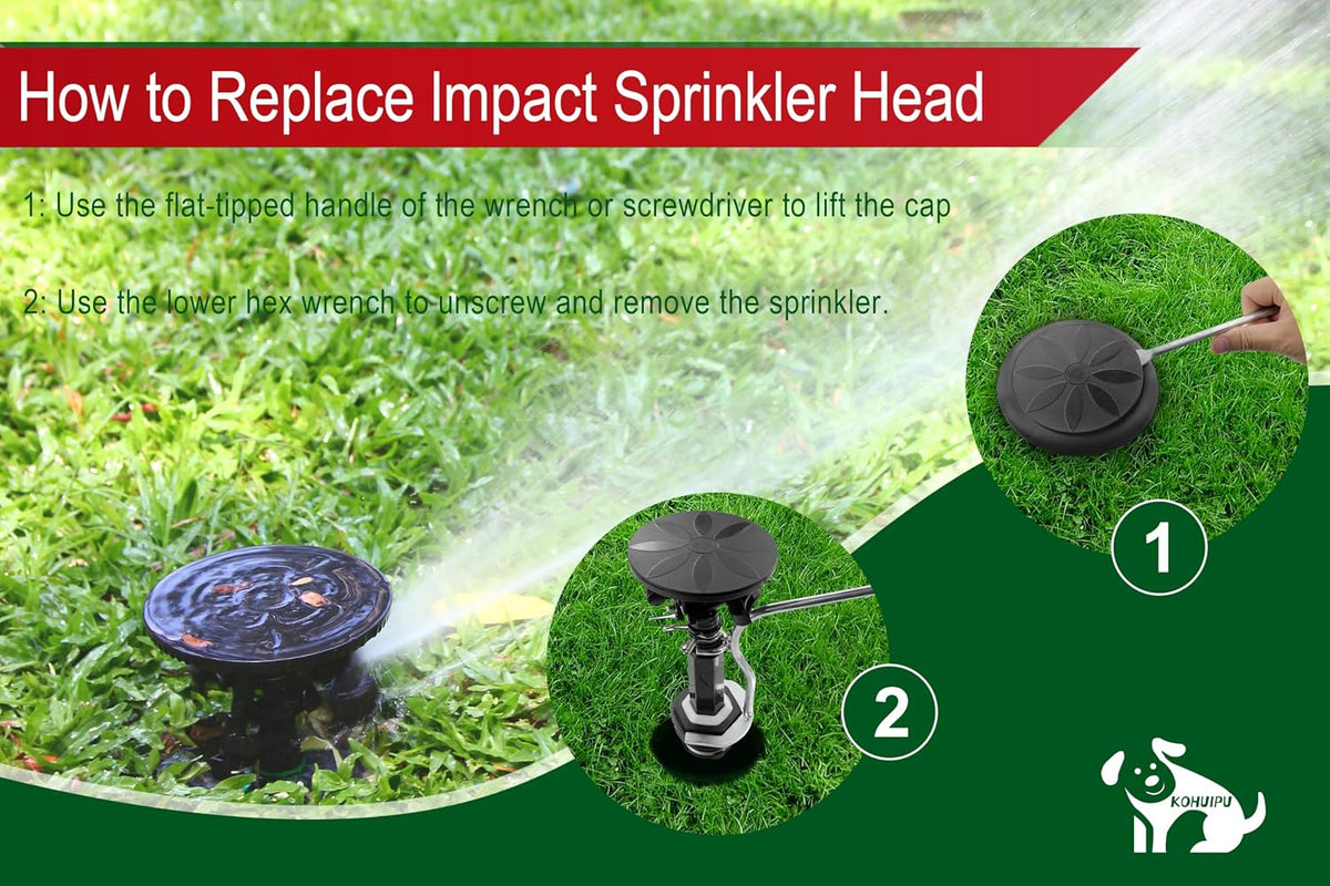 Multi-Functional Sprinkler Wrench, Replacement for 42064 Maxi-Paw Wrench, Compatible with Rainbird LG-3 Mini-Paw, AG5, and 2045A Maxi-Paw Sprinklers
