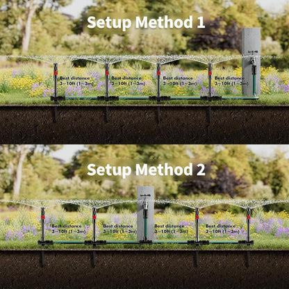 Flexible Sprinkler System, Above Ground DIY Irrigation Kit