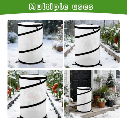 2pcs Rose Bush Covers for Winter, 48x33cm/18.9x12.99 Inch Protective Rose Cones Winter Plant Collars Freeze Protection Garden Cloches Against Outdoor Frost, Wind, Snow Animals for Shrubs Potted Plants