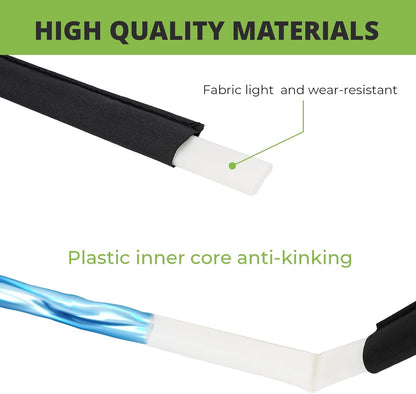 Flat Soaker Hoses 50 ft Save 70% Water, Leakproof Design Double Layer Drip Sprinkler Hose for Garden Bed