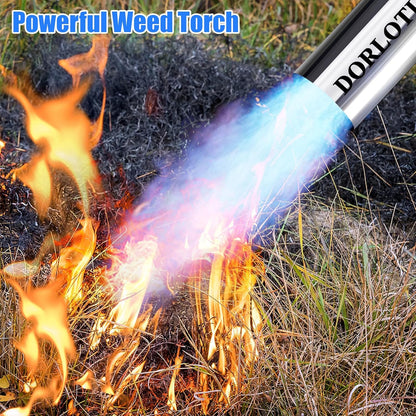 Propane Torch Weed Burner Kit, Blow Torch with 10FT Hose and Storage Bag, Heavy Duty Flame Weeder with Igniter for Weeding, Roofing and BBQ(Propane Tank Not Included)(33.9")