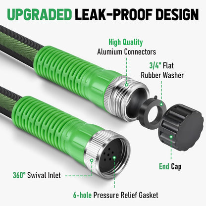 Flat Soaker Hose 100FT for Garden and Lawns