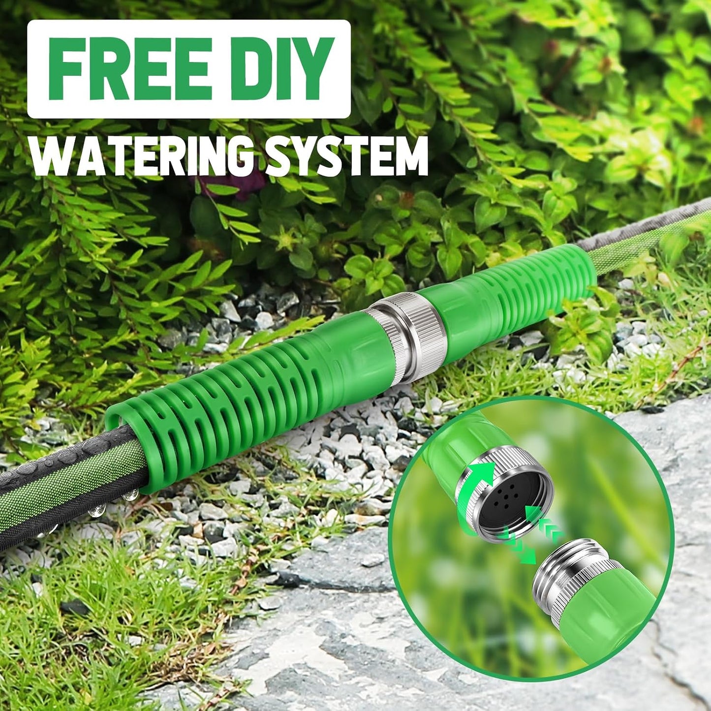 Flat Soaker Hose 100FT for Garden and Lawns