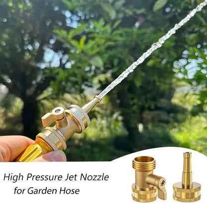 Heavy Duty Brass Hose Nozzle 3-Piece Set