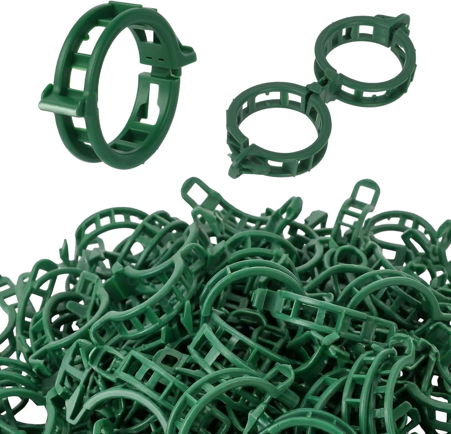300Pcs Thickened Tomato Clips, Plant Support Clips Plastic Trellis Clips