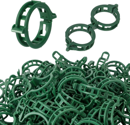 300Pcs Thickened Tomato Clips, Plant Support Clips Plastic Trellis Clips